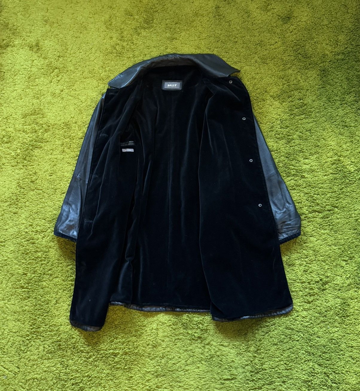 Bally × Designer Bally luxury leather coat jacket Size L / US 10 / IT 46 - 2 Thumbnail