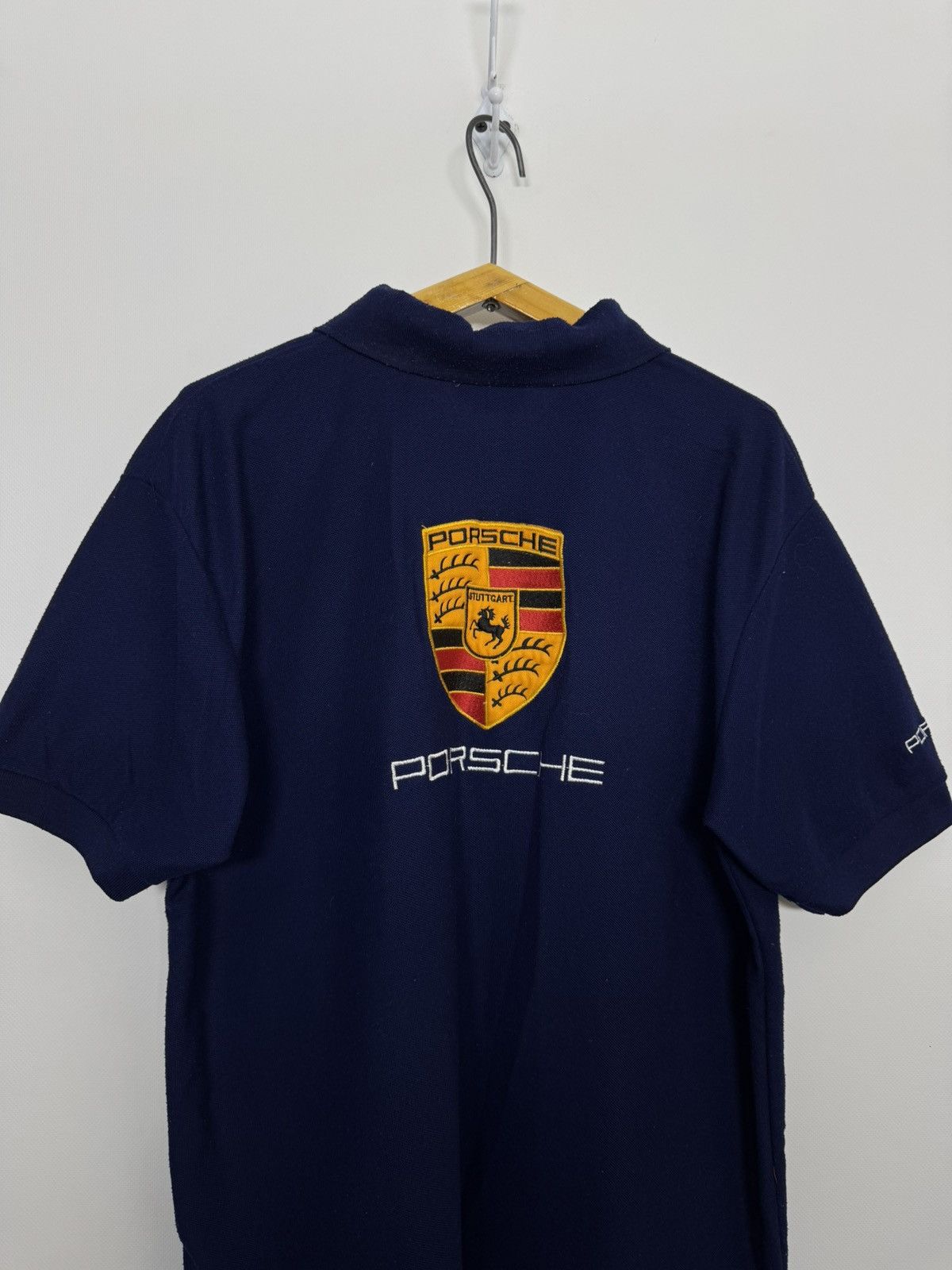 Porsche Design Y2K Porsche Sportscar Racing 2-Button Polo Shirt Size US L / EU 52-54 / 3 - 4 Thumbnail