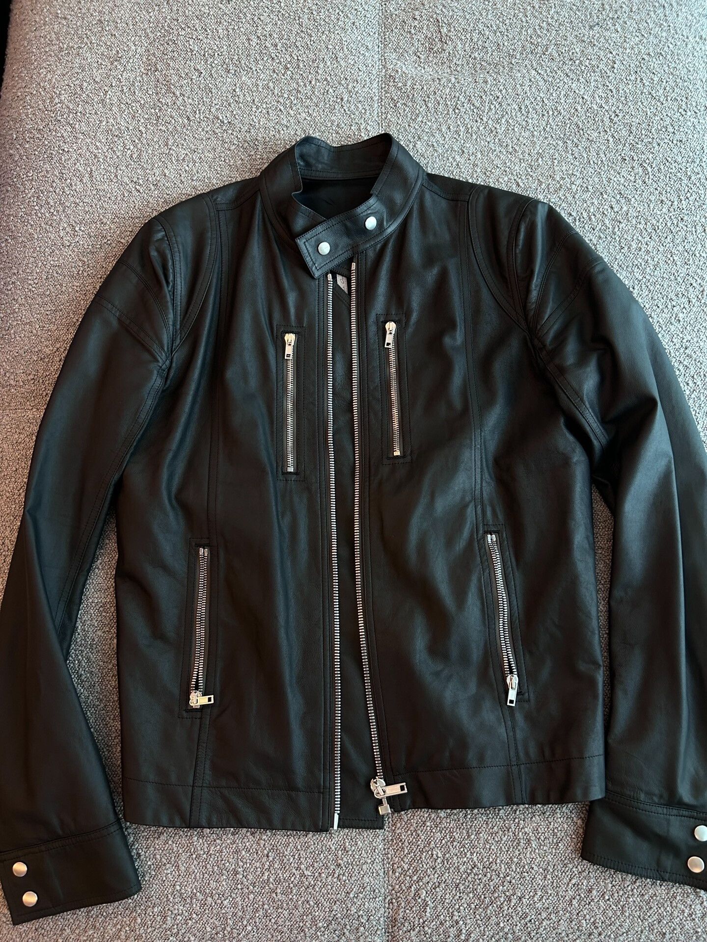 Rick Owens Rick Owens Black Lambskin Leather Jacket Size US M / EU 48-50 / 2 - 1 Thumbnail