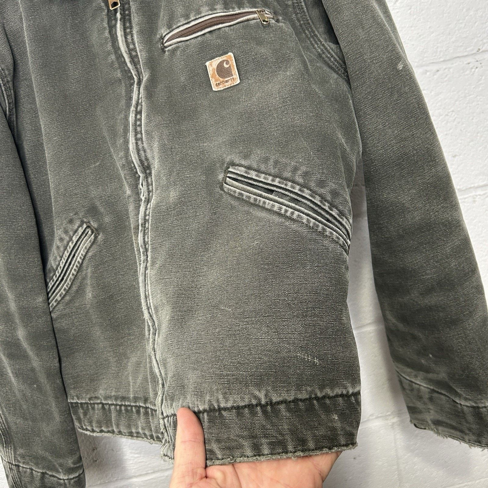 Carhartt Vintage Carhartt Blanket-Lined Detroit Jacket “Moss” J97 MOS Size US S / EU 44-46 / 1 - 13 Thumbnail