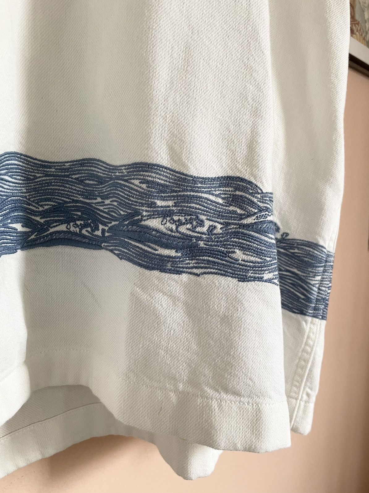 Levi's Levi’s Made & Crafted Wave Embroidery Camp Collar Overshirt Size US XL / EU 56 / 4 - 3 Thumbnail