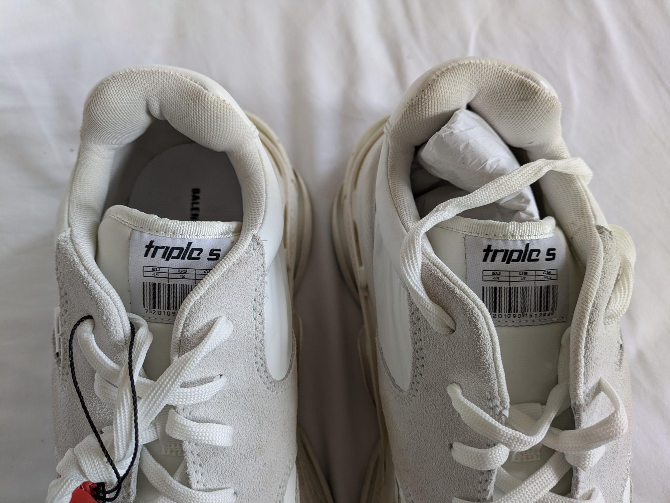 Balenciaga Balenciaga Triple S White Ecru Size US 12 / EU 45 - 9 Thumbnail