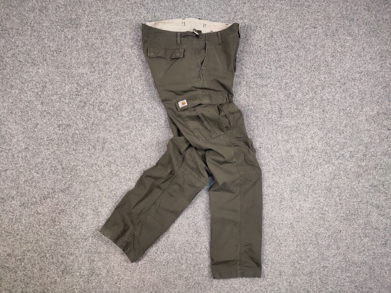 Carhartt Vintage 90's Carhartt aviation Ripstop Green Cargo Pants Size US 31 - 1 Thumbnail