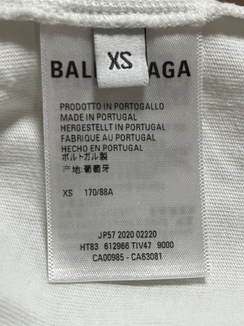 Balenciaga Balenciaga White portrait band short sleeve Size US XS / EU 42 / 0 - 5 Thumbnail