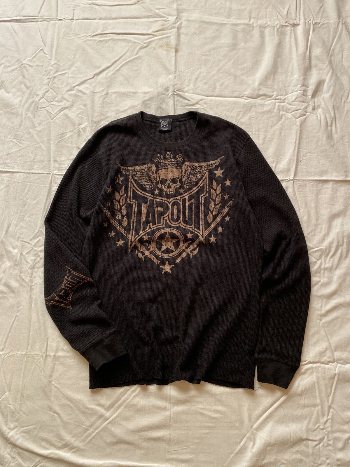 Tapout Vintage Tapout Thermal Longsleeve Tee WCC ERD GRUNGE TRASHED Size US XL / EU 56 / 4 - 1 Thumbnail