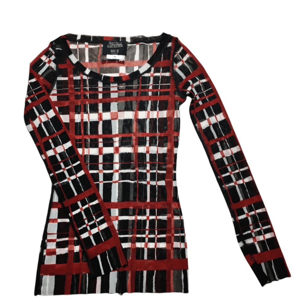 Jean Paul Gaultier × Vintage Jean Paul Gaultier Mesh Dress Skirt Top Suit Graphic Bondage Size M / US 6-8 / IT 42-44 - 3 Thumbnail