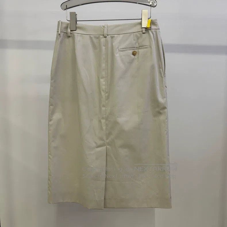 Hermes Hermes Khaaki Beige Skirt Size 42" / US 20 - 2 Thumbnail