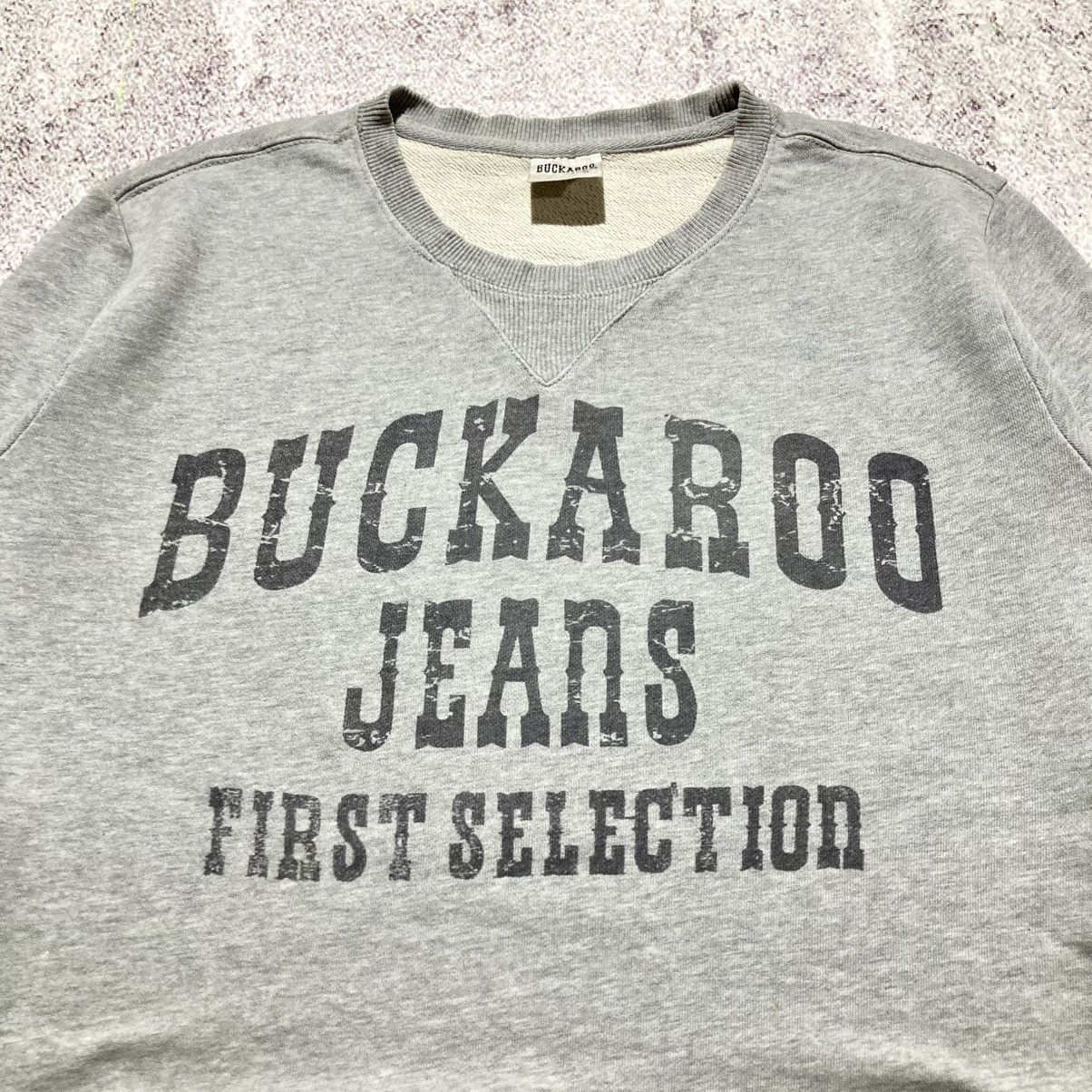 Japanese Brand 2000s Buckaro Jeans Logo Font Poem Crewneck Punk Style Size US L / EU 52-54 / 3 - 3 Thumbnail