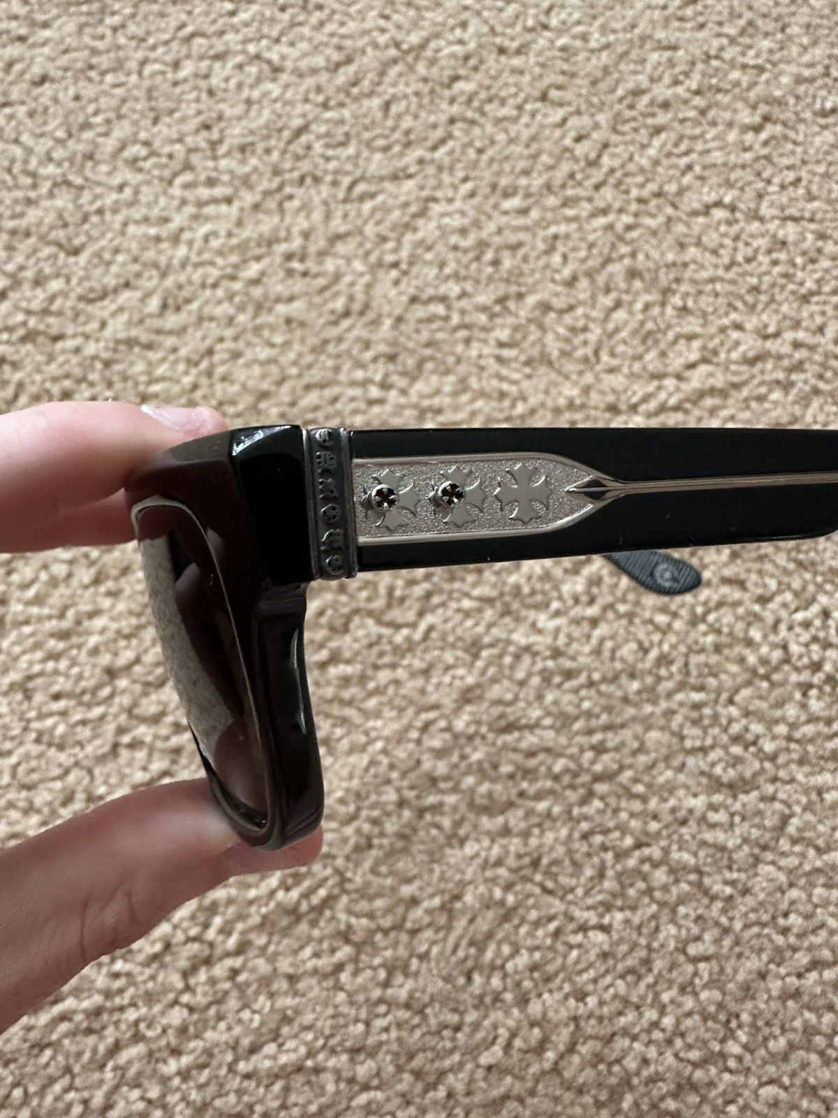 Chrome Hearts Chrome Hearts Midixathrill I Black Sunglasses & Case Size ONE SIZE - 8 Thumbnail