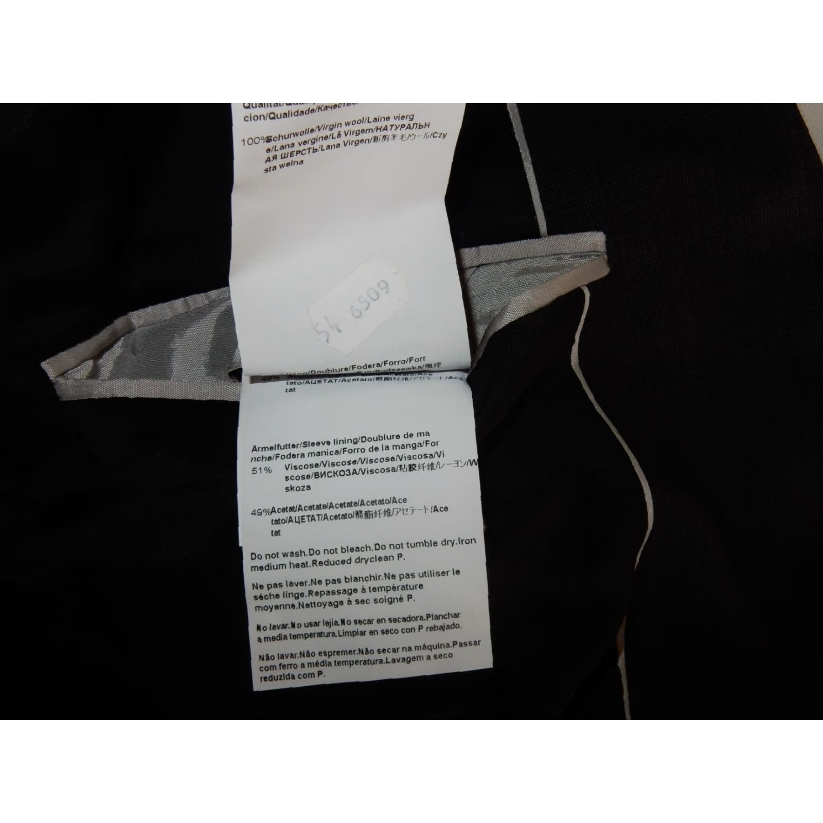 Hugo Boss VINTAGE HUGO BOSS Men's Wool Suit Jacket Pants 54 Gray 2-Piece Regular Size 38x32 Size 54R - 6 Thumbnail