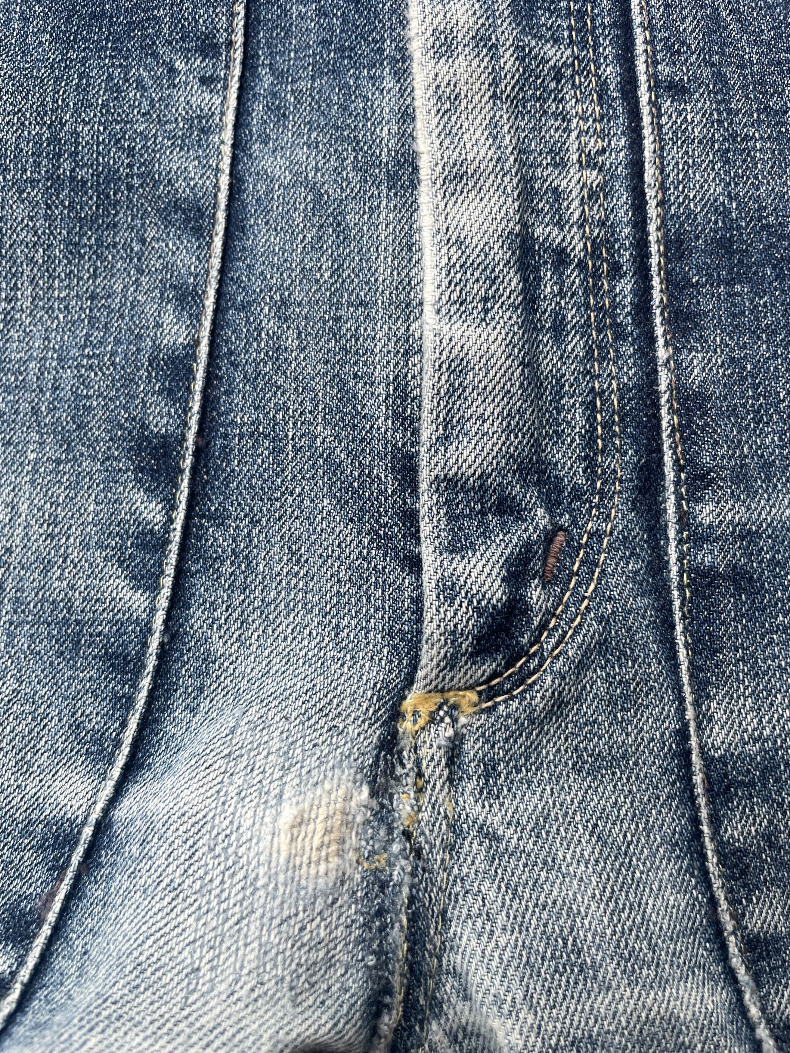 Lee Vintage Lee Union Made Japan Distresed Denim Size US 31 - 9 Thumbnail