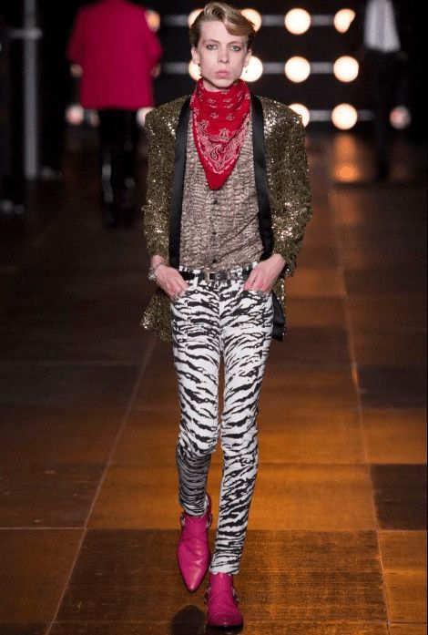 Saint Laurent Paris Saint laurent HEDI slimane SS13 zebra long inseam skinnyjean Size US 26 / EU 42 - 3 Thumbnail