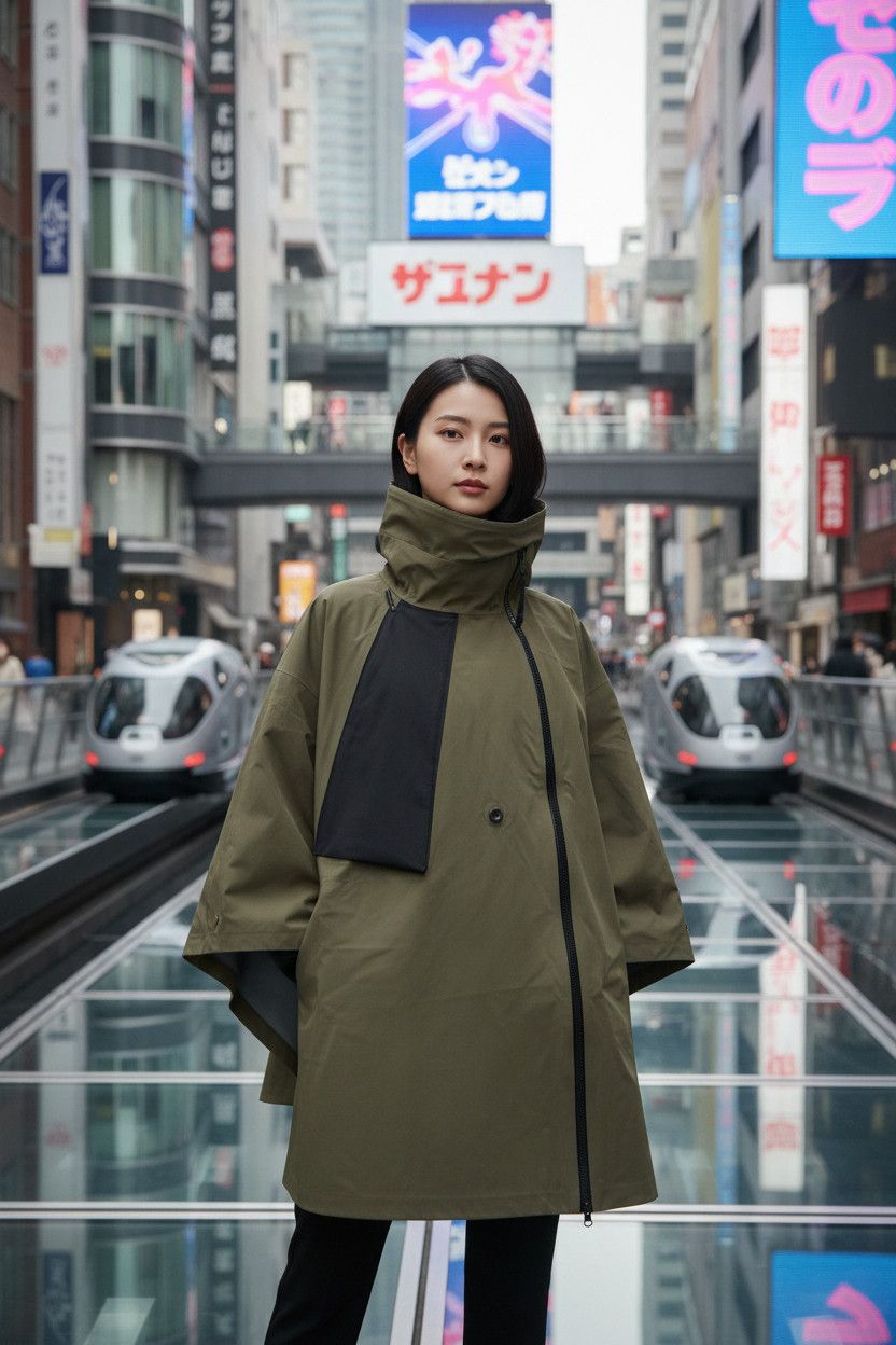 Goretex × Nike ACG 3-in-1 System Hooded Poncho Olive (2018) AR4542-395 Size US M / EU 48-50 / 2 - 18 Thumbnail