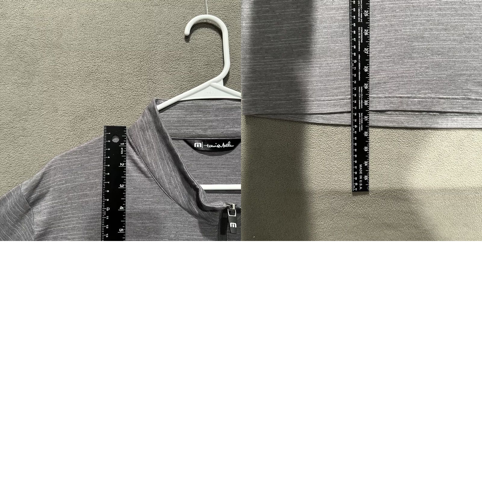TravisMathew Travis Mathew Crestview Pullover Mens XL Gray 1/4 Zip Golf Casual Activewear Travel Logo Embroidered Size US XL / EU 56 / 4 - 8 Thumbnail