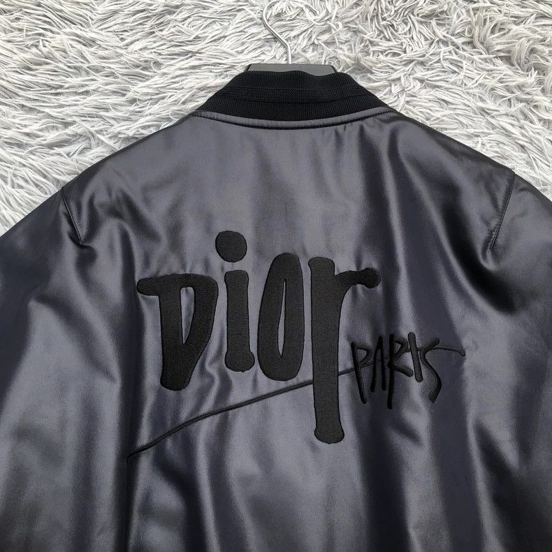 Dior Dior Letter embroidery logo on the back bomber jacket 2501- Size US L / EU 52-54 / 3 - 6 Thumbnail