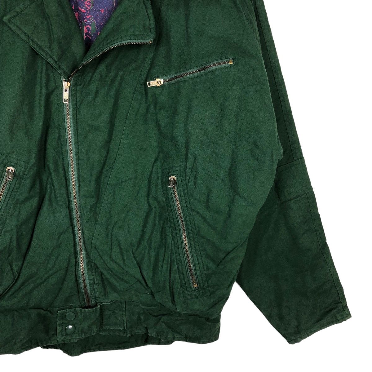 Japanese Brand 🔥Vintage Biker Jacket Double Collar Space Plan Issey Miyake Size US M / EU 48-50 / 2 - 5 Thumbnail