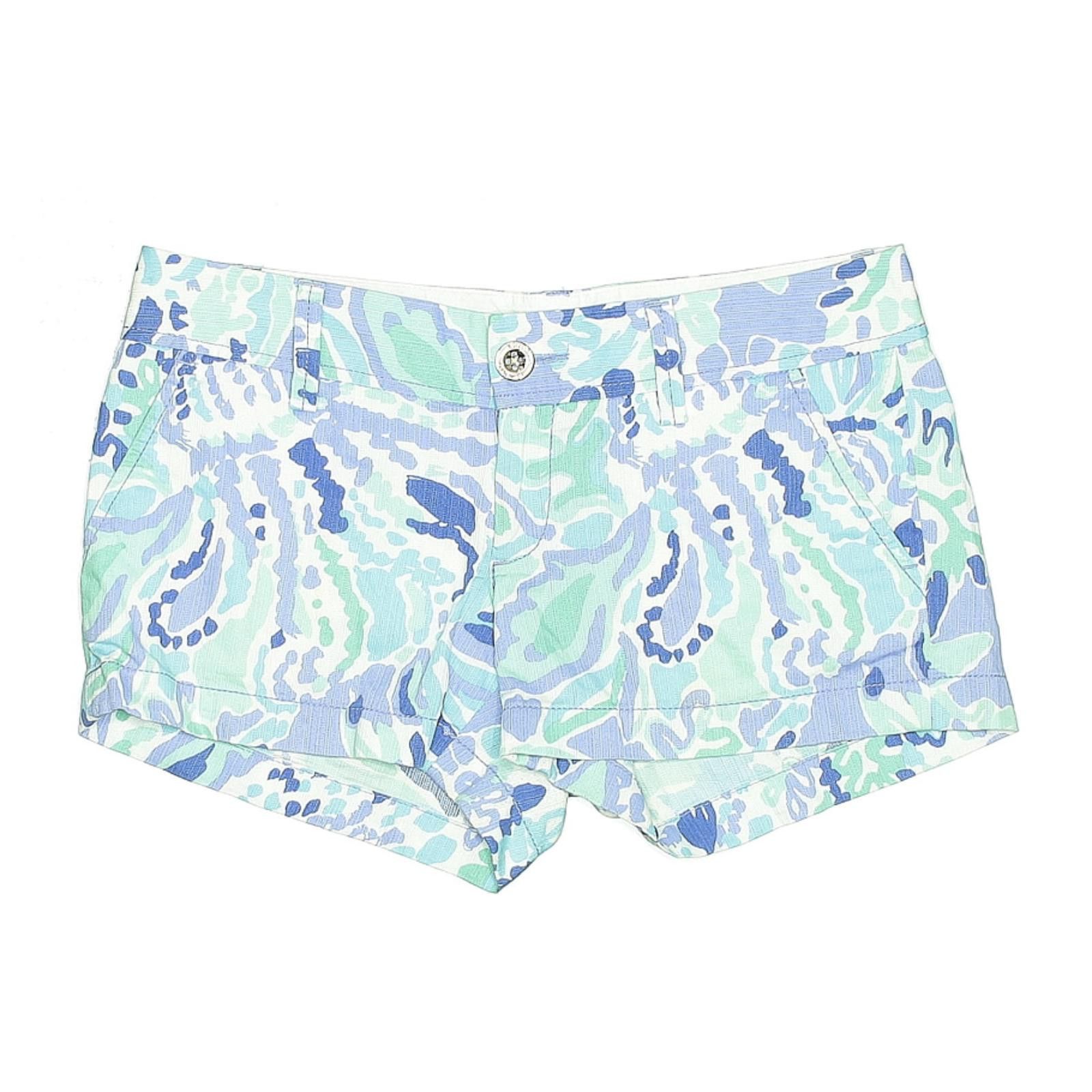 Other Lilly Pulitzer Women's Blue Printed Shorts Size 0 - see pics Size 25" / US 0 / IT 36 - 1 Thumbnail
