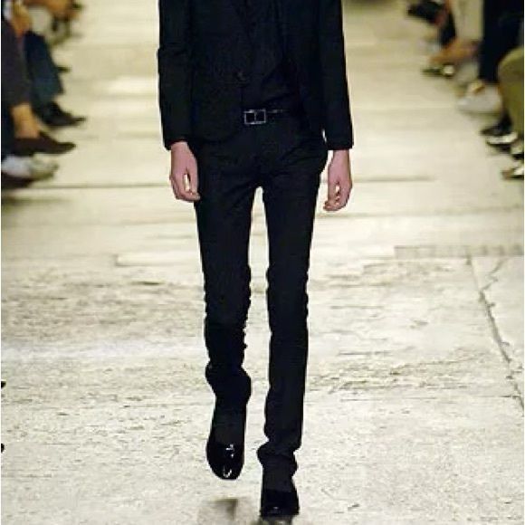Dior Dior Homme Heid Slimane Leather Embossed Logo Black Rectangl Size ONE SIZE - 2 Thumbnail
