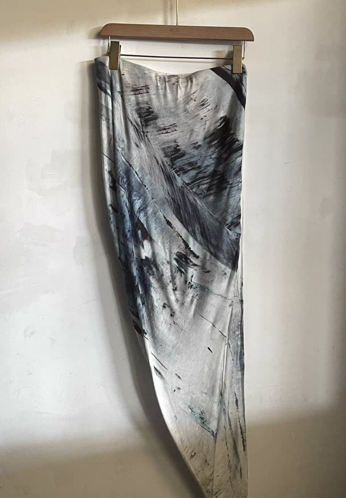 Helmut Lang Helmut Lang | Ink Painting Maxi Skirt Size M / US 6-8 / IT 42-44 - 4 Thumbnail