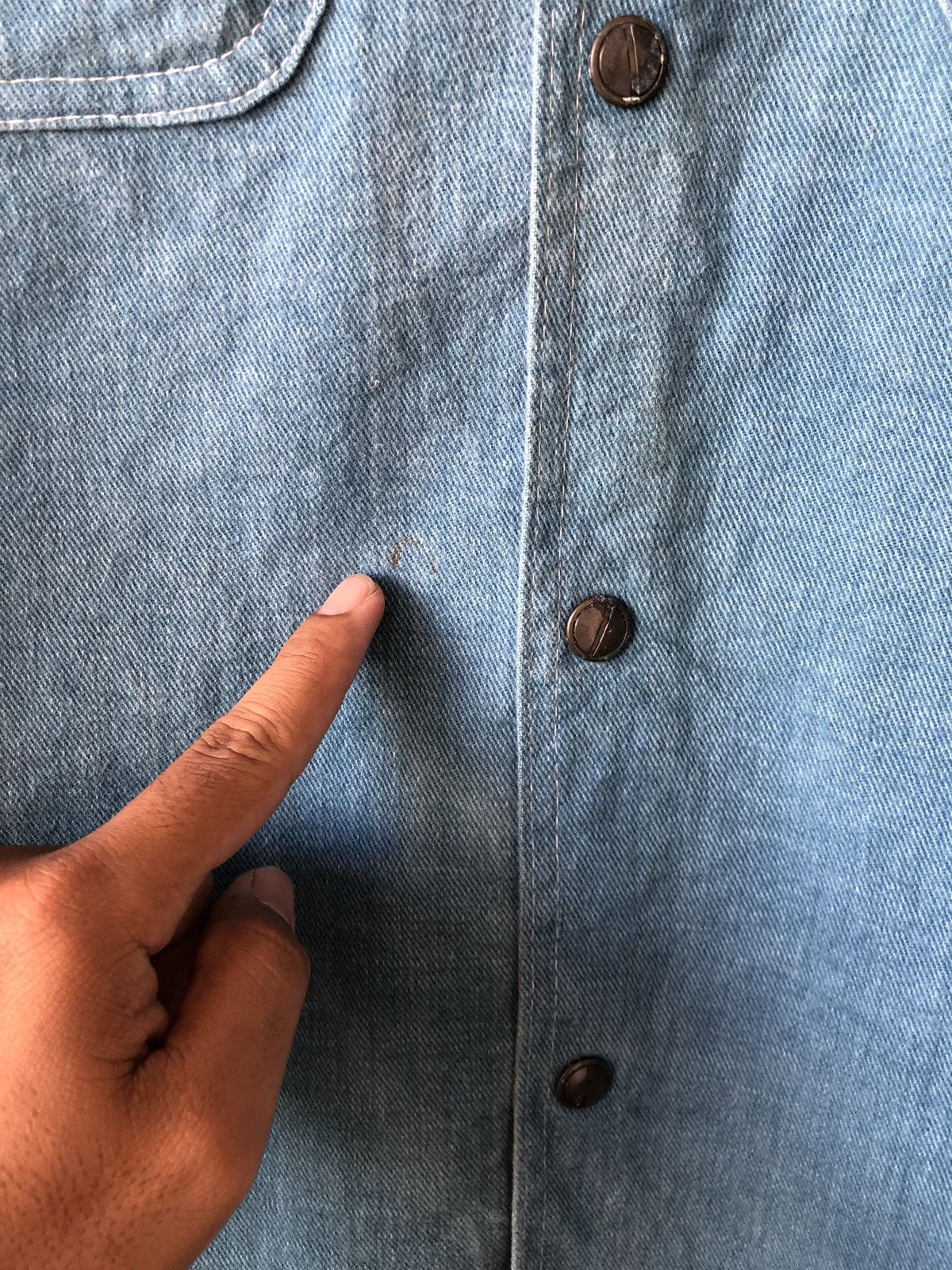 Sears Vintage 70s Sears Thick Denim Western Shirt Size US L / EU 52-54 / 3 - 10 Thumbnail