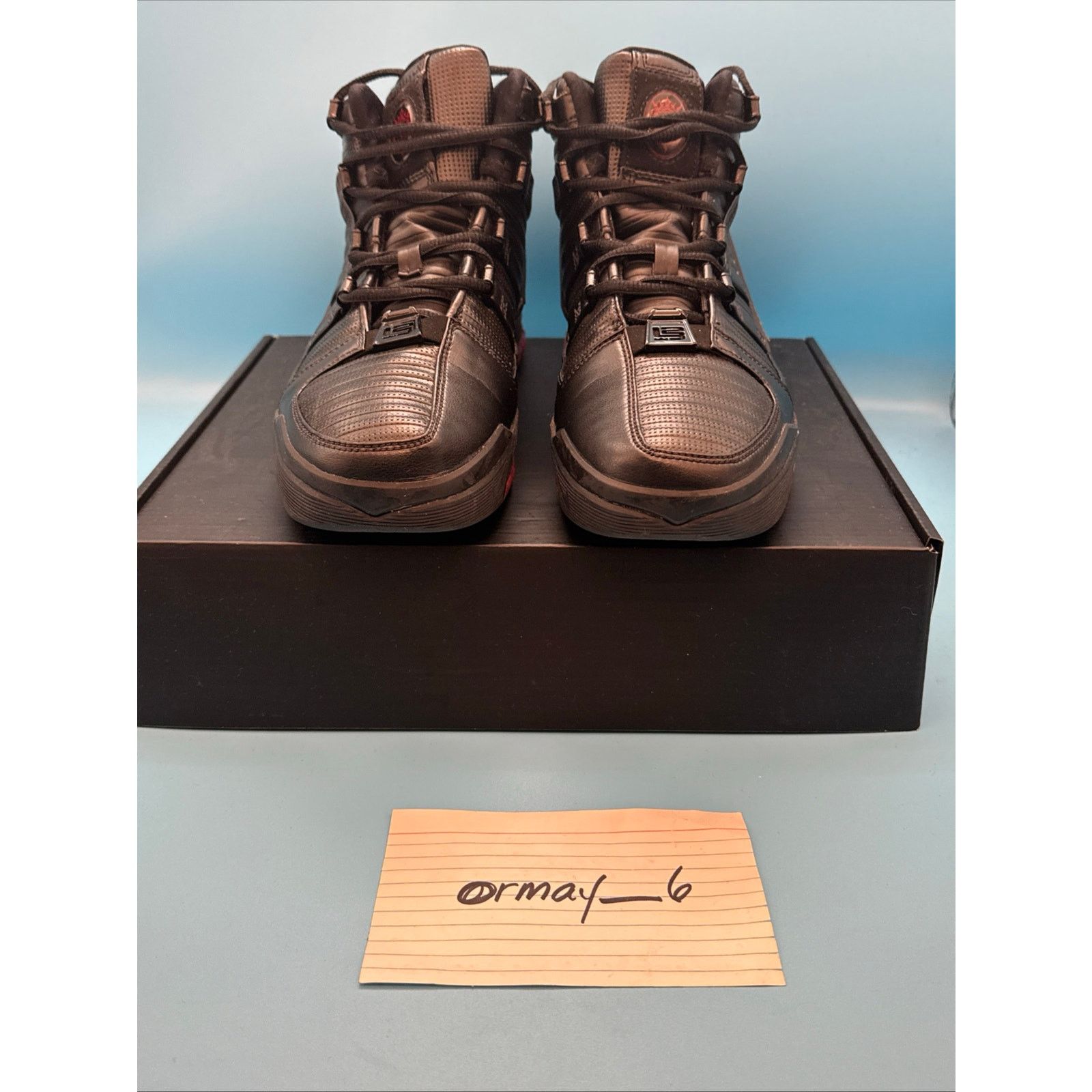 Nike Nike Zoom Lebron III Black Crimson m8 w9.5 Size US 8 / EU 41 - 4 Thumbnail