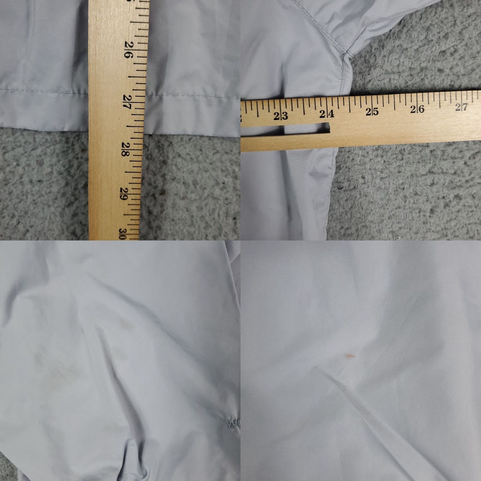 Vintage Woolrich Jacket Womens XL Gray Full Zip Windbreaker Winter Coat STAINED Woolrich Gray XL Women Jacket Windbreaker Full Zip Coat Winter Size XL / US 12-14 / IT 48-50 - 8 Thumbnail