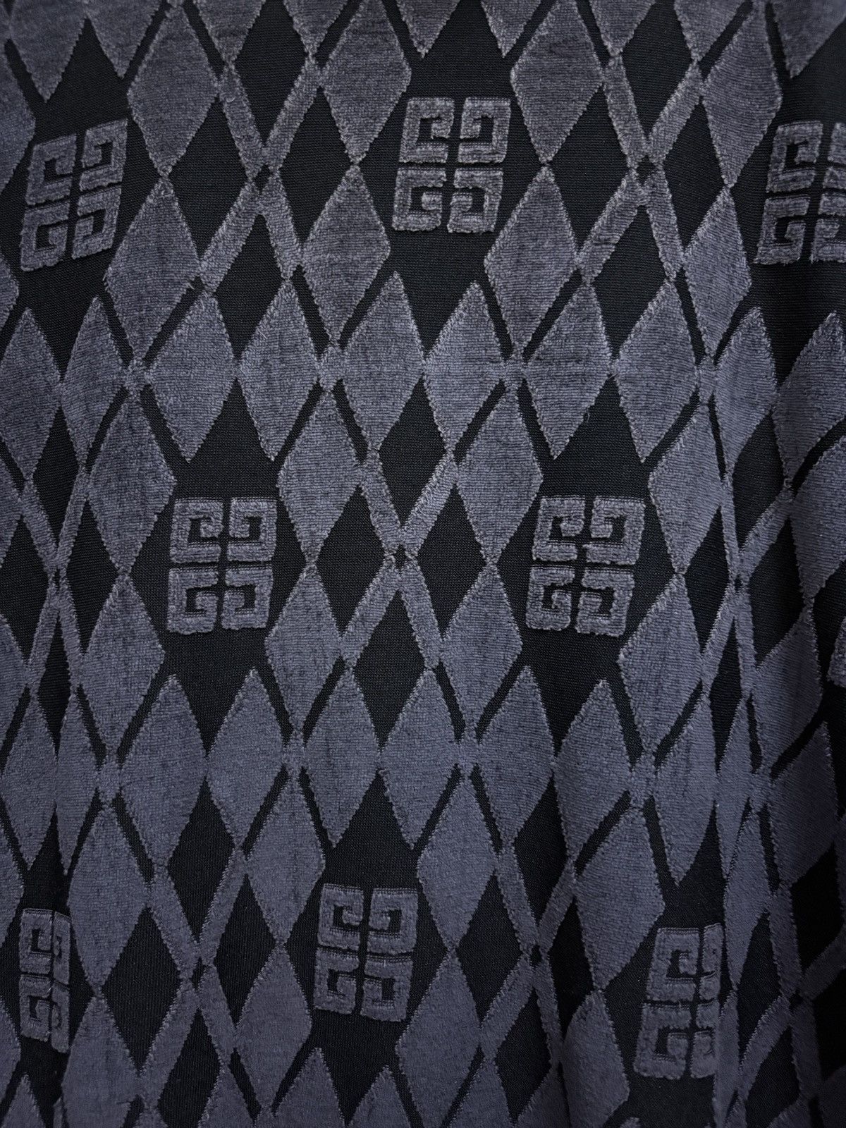 Givenchy Vintage 90's Givenchy Monogram - Argyle Pattern S/S Shirt Size S / US 4 / IT 40 - 4 Thumbnail