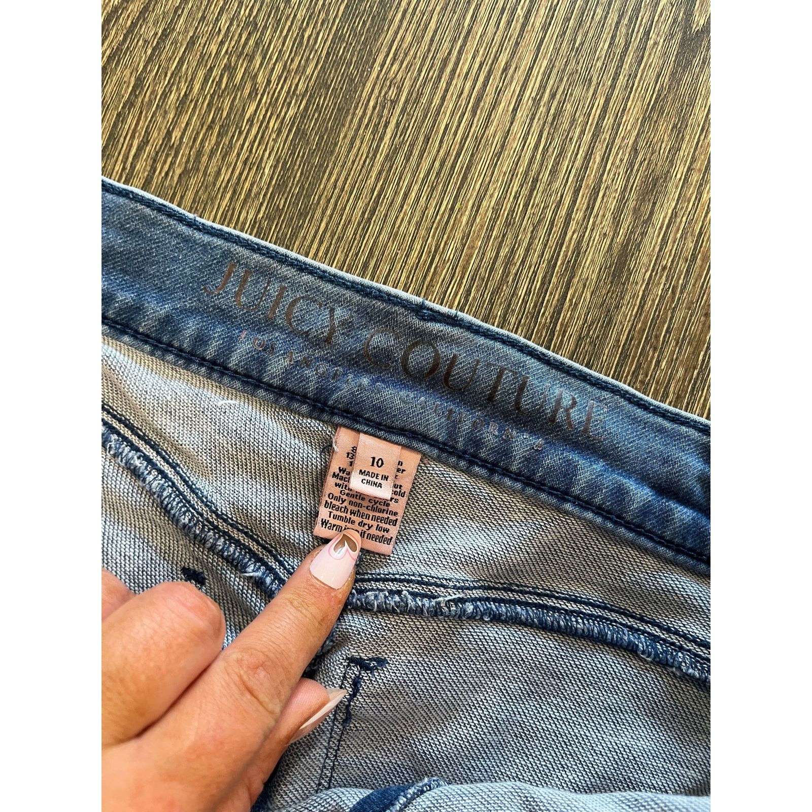 Juicy Couture Juicy Couture Cuffed Capri Jeans Mid Rise Slim Fit Size 10 Size 32" / US 10 / IT 46 - 5 Thumbnail