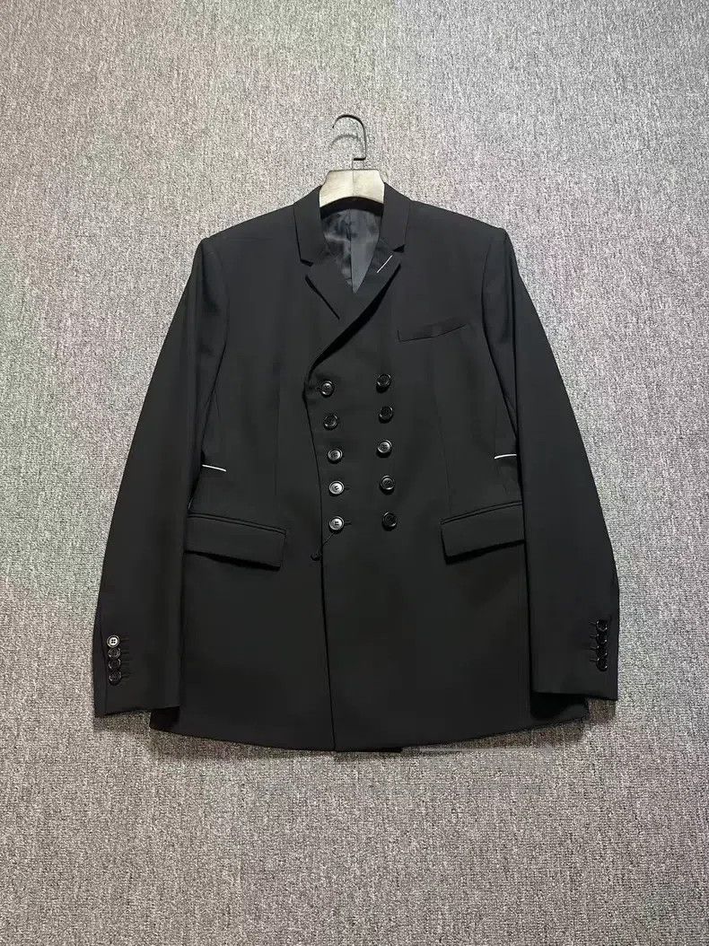 Dior Dior Black Double-Breasted Belted Suit Size US M / EU 48-50 / 2 - 1 Thumbnail
