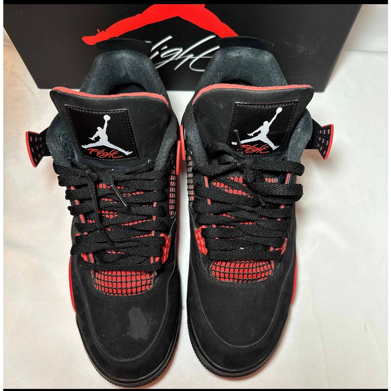 Jordan Brand × Nike Size 11.5 - Nike Air Jordan 4 Retro Red Thunder Men's Shoes Size US 11.5 / EU 44-45 - 4 Thumbnail