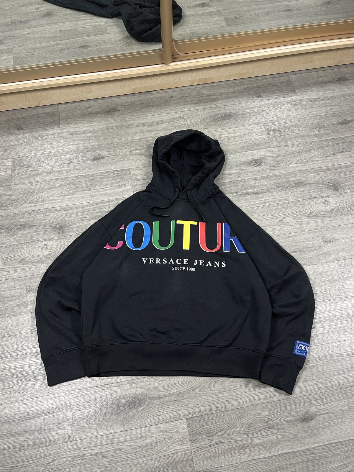 Versace Jeans Couture Authentic Versace Jeans Couture Logo Hoodie Mens Size M (L) Size US M / EU 48-50 / 2 - 1 Thumbnail