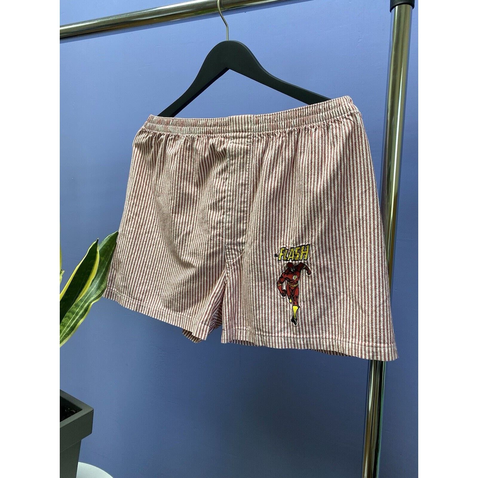 DC Vintage DC Flash Striped Shorts Size L Striped Size US 34 / EU 50 - 1 Thumbnail