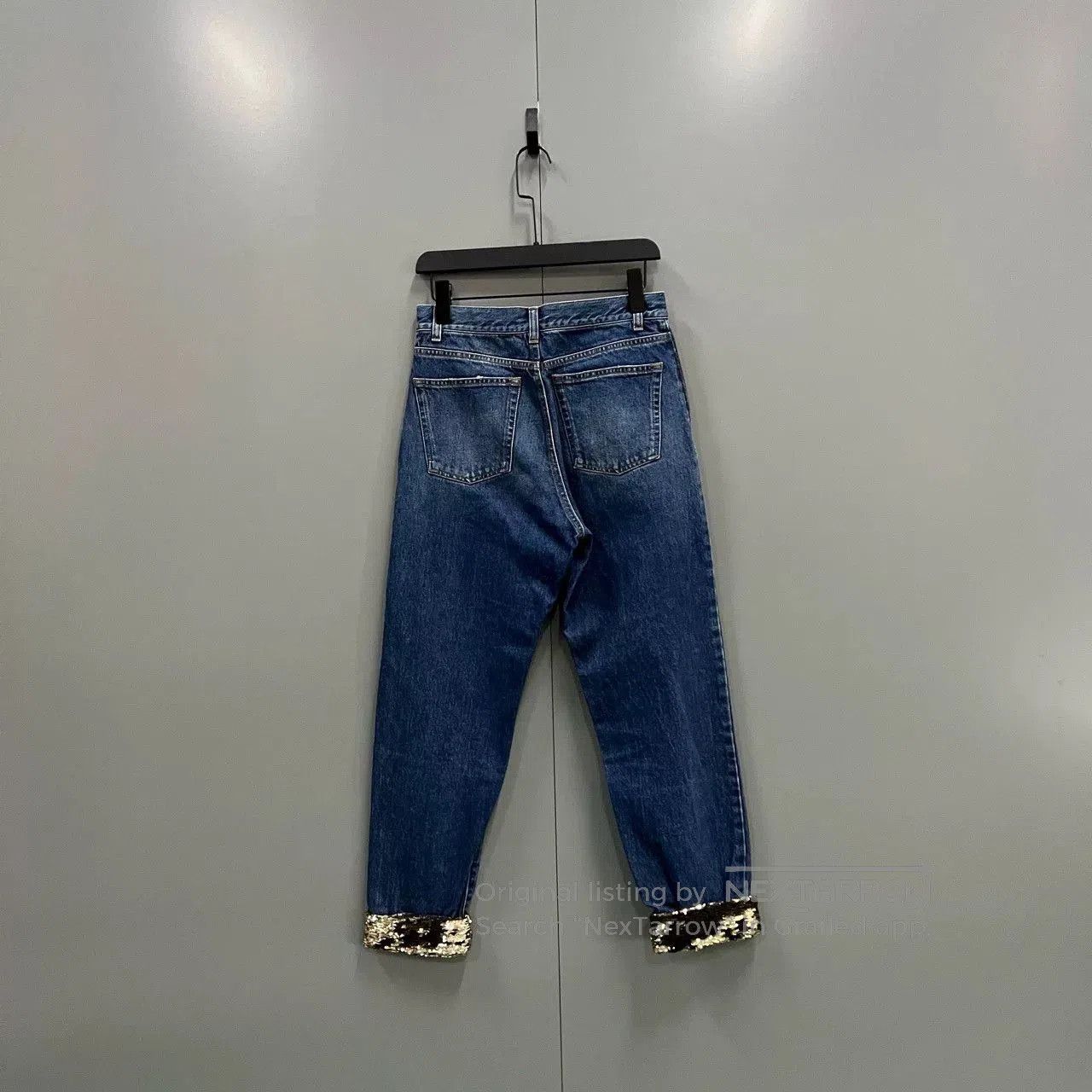 Saint Laurent Paris Saint Laurent Sequin Denim Jeans 25 Code. Size 25" / US 0 / IT 36 - 2 Thumbnail