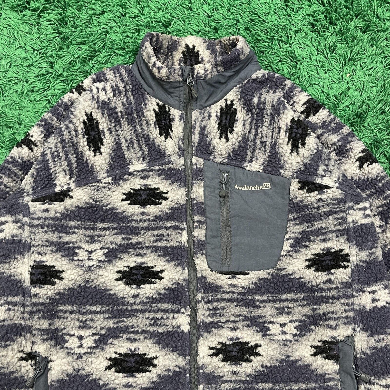 Avalanche Avalanche brand fleece zip-up Aztec geometric jacket Size US L / EU 52-54 / 3 - 2 Thumbnail