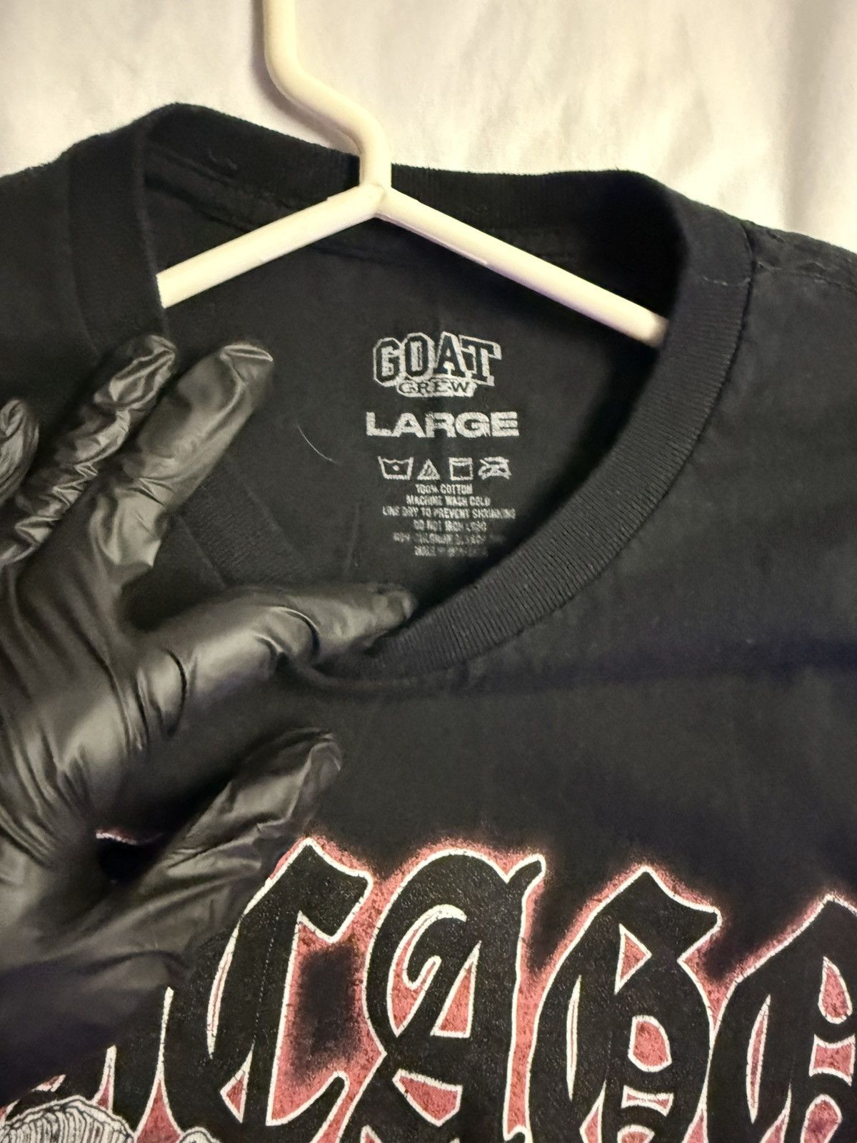 GOAT Crew Goat Crew “Chicago He’s done miracles on me” Black Red Shirt Size US L / EU 52-54 / 3 - 6 Thumbnail