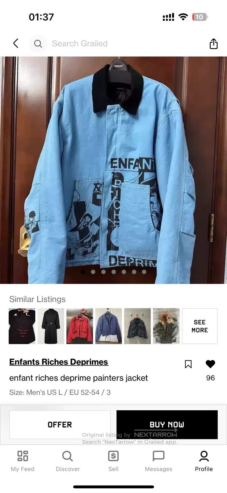 Carhartt carhartt Painter Corduroy Collar Jacket Size US M / EU 48-50 / 2 - 9 Thumbnail