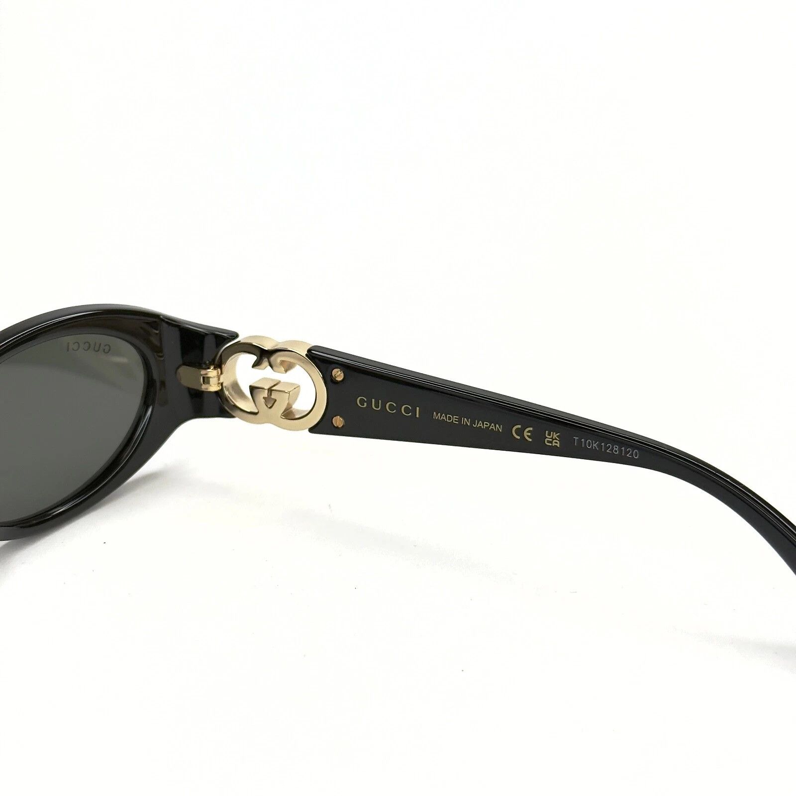 Gucci GUCCI GG1660S Black Narrow 1660 GG Fashion Sunglasses 001 Size ONE SIZE - 3 Thumbnail