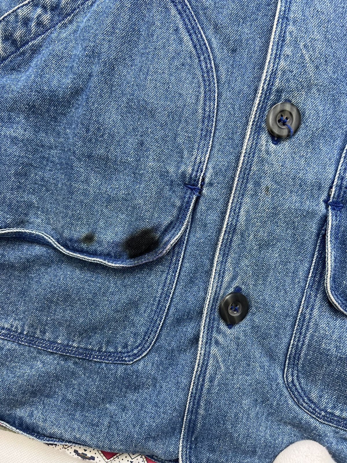 Wrangler Jeans Jacket Woolrich Vintage 80’s Blue Size US M / EU 48-50 / 2 - 5 Thumbnail
