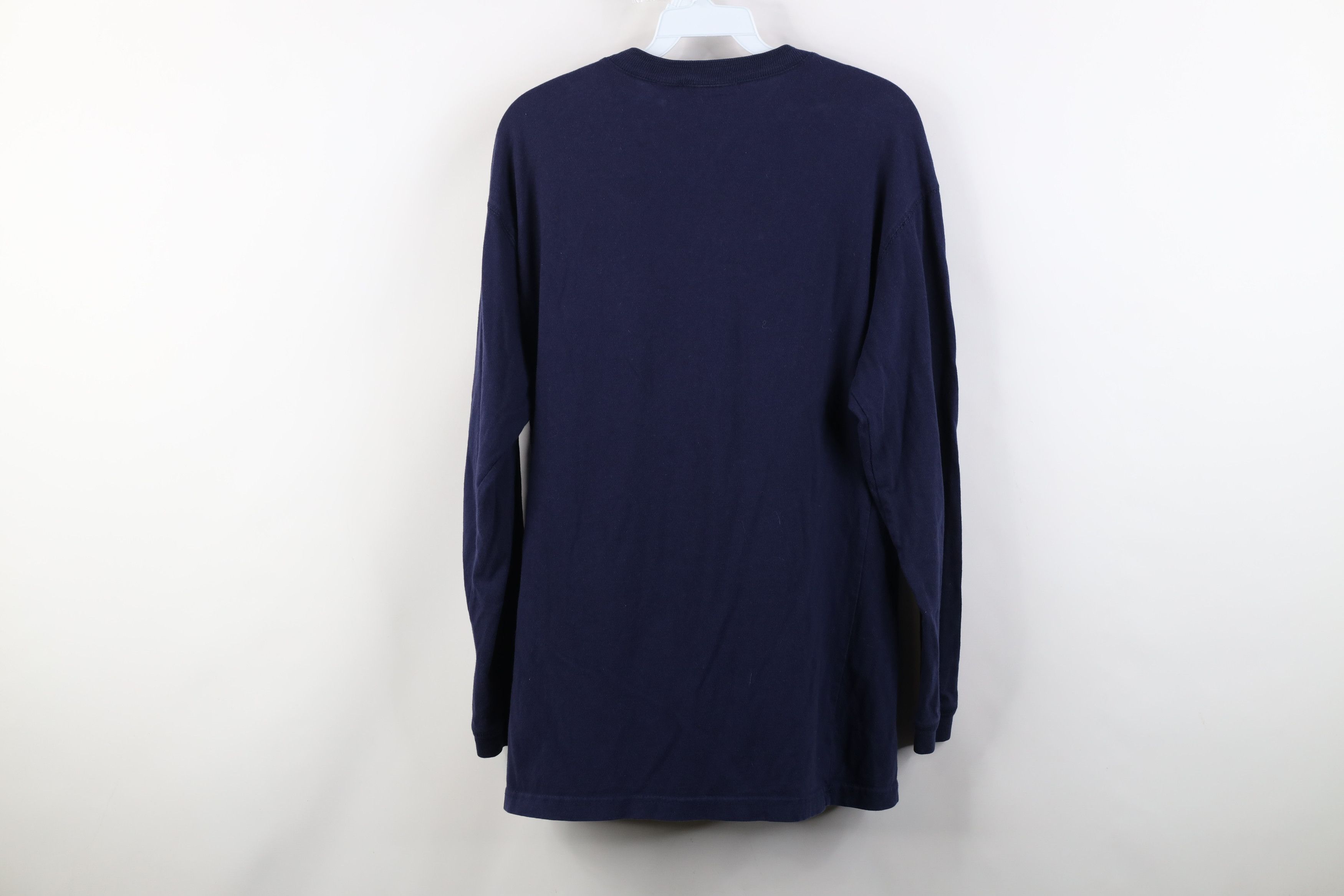 Vintage Vintage 90s Streetwear Blank Long Sleeve Henley T-Shirt Blue Size US S / EU 44-46 / 1 - 13 Thumbnail