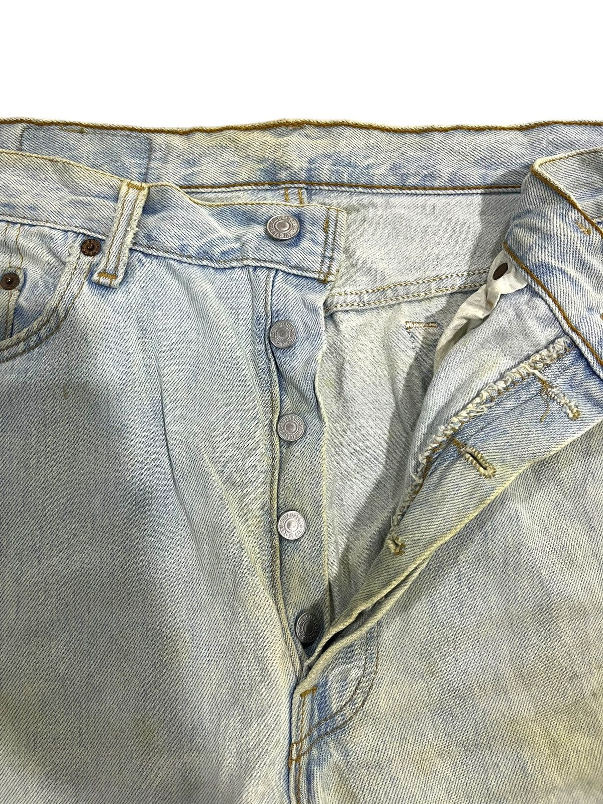 If Six Was Nine × Japanese Brand × Le Grande Bleu (L.G.B.) VINTAGE RUSTY LEVIS 501 WASHED BLUE DENIM JEANS Size US 35 - 6 Thumbnail