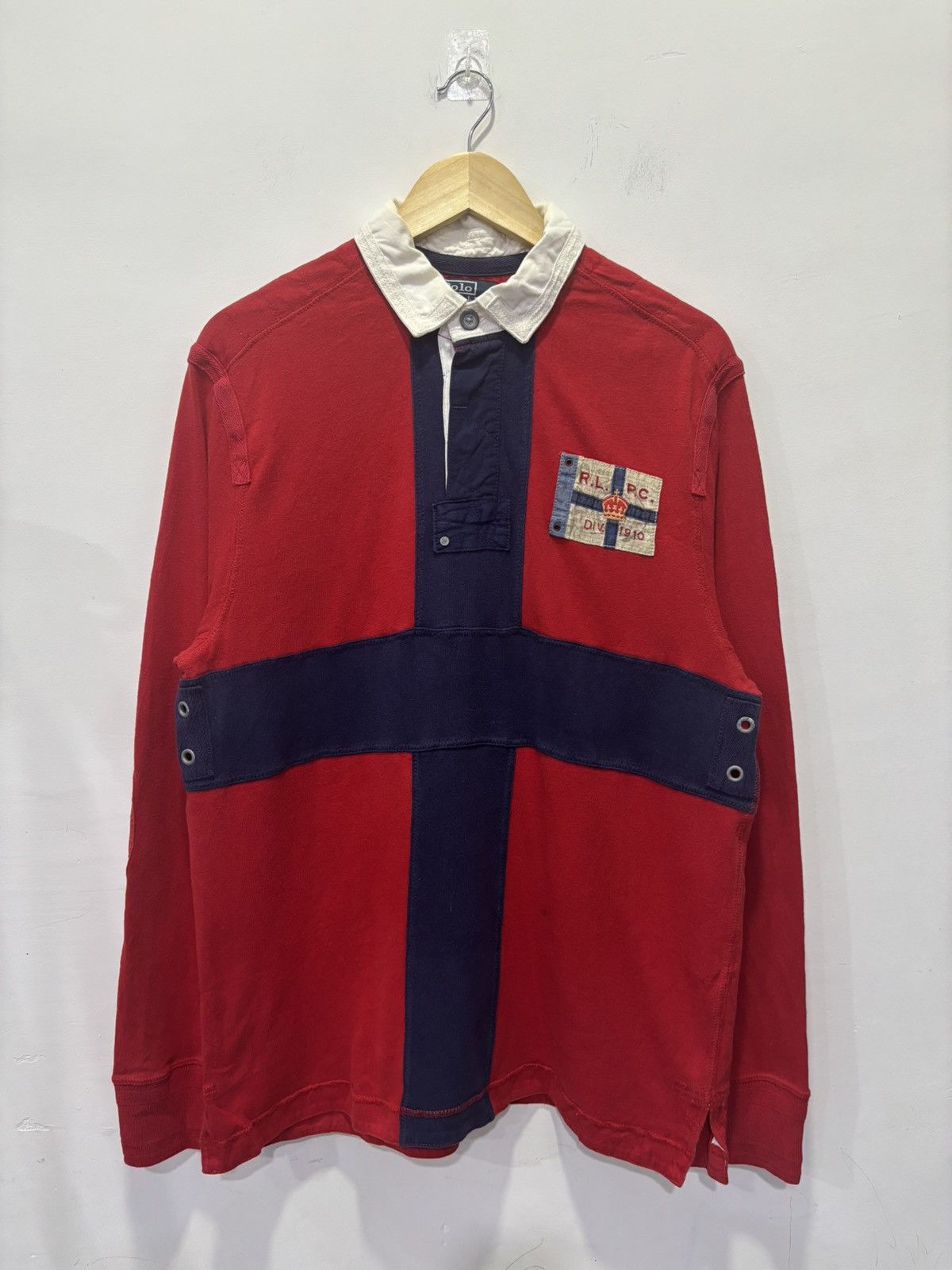 Polo Ralph Lauren Vintage Polo Ralph Lauren Flag Shirt Size US L / EU 52-54 / 3 - 1 Thumbnail