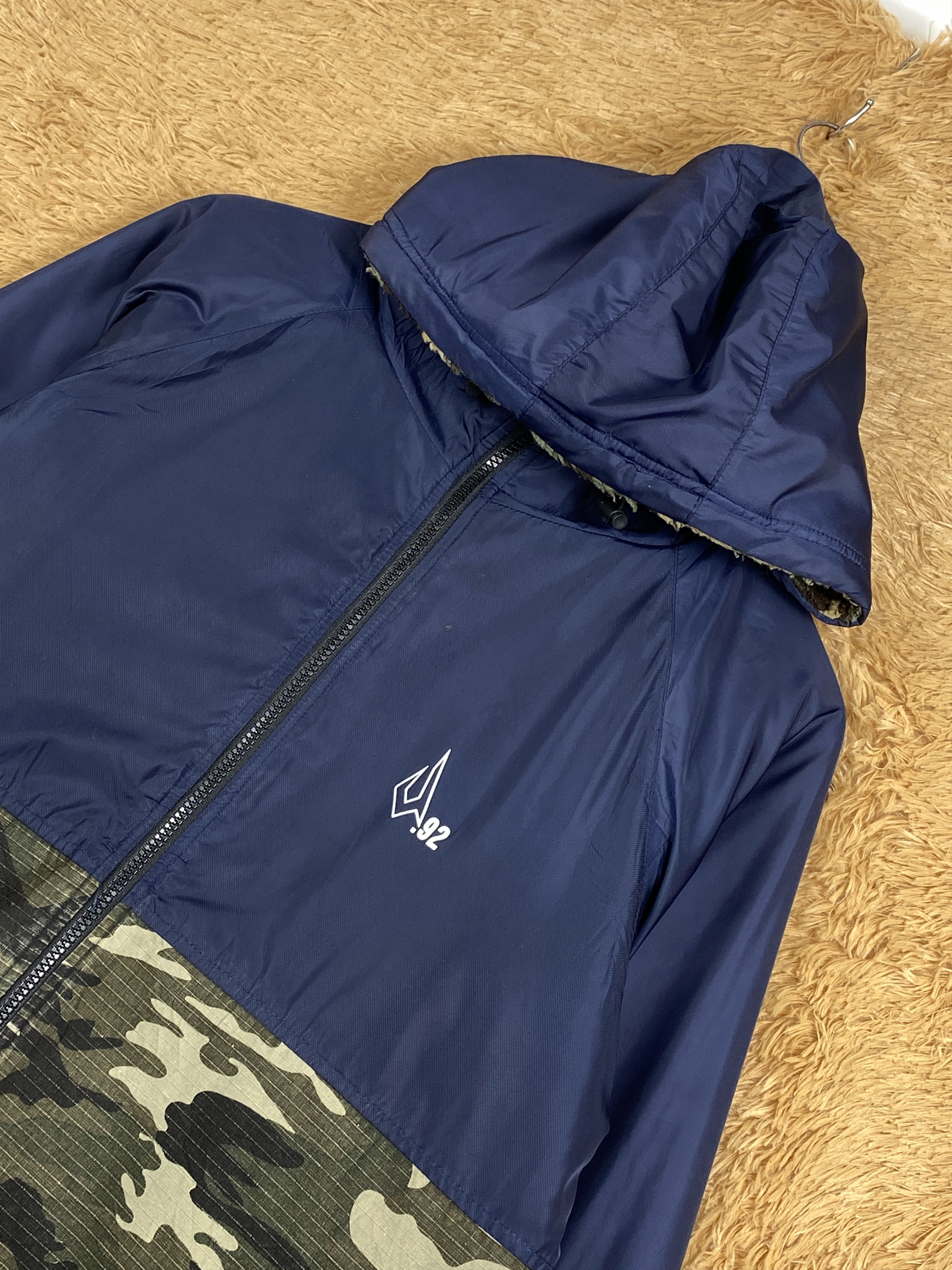 Japanese Brand Vintage Justice Surfboard Jacket Sherpa Lining J1702 Size US M / EU 48-50 / 2 - 2 Thumbnail
