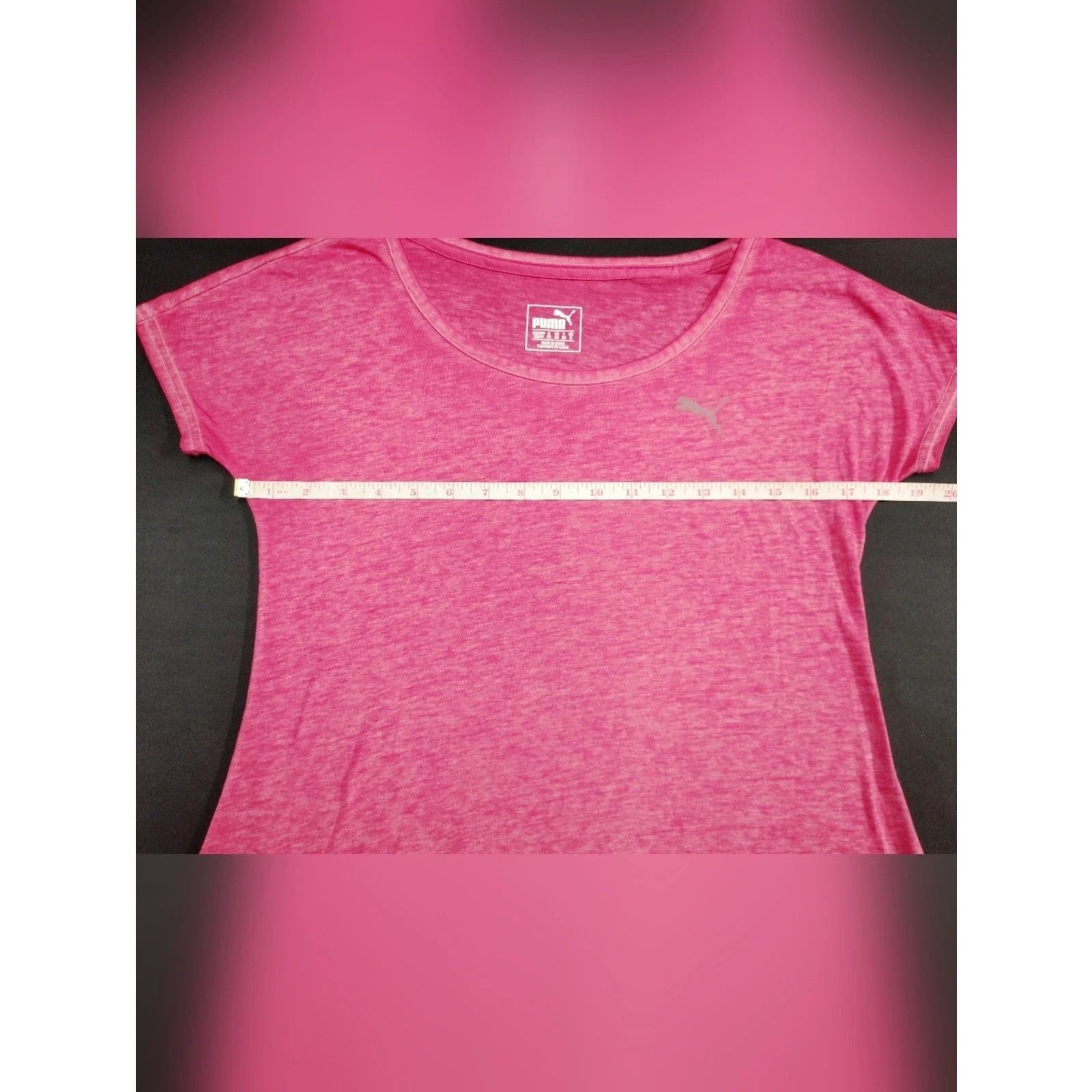 Puma Puma Women's Heather Pink Short Sleeve Scoop Neck Tee Size XS / US 0-2 / IT 36-38 - 4 Thumbnail