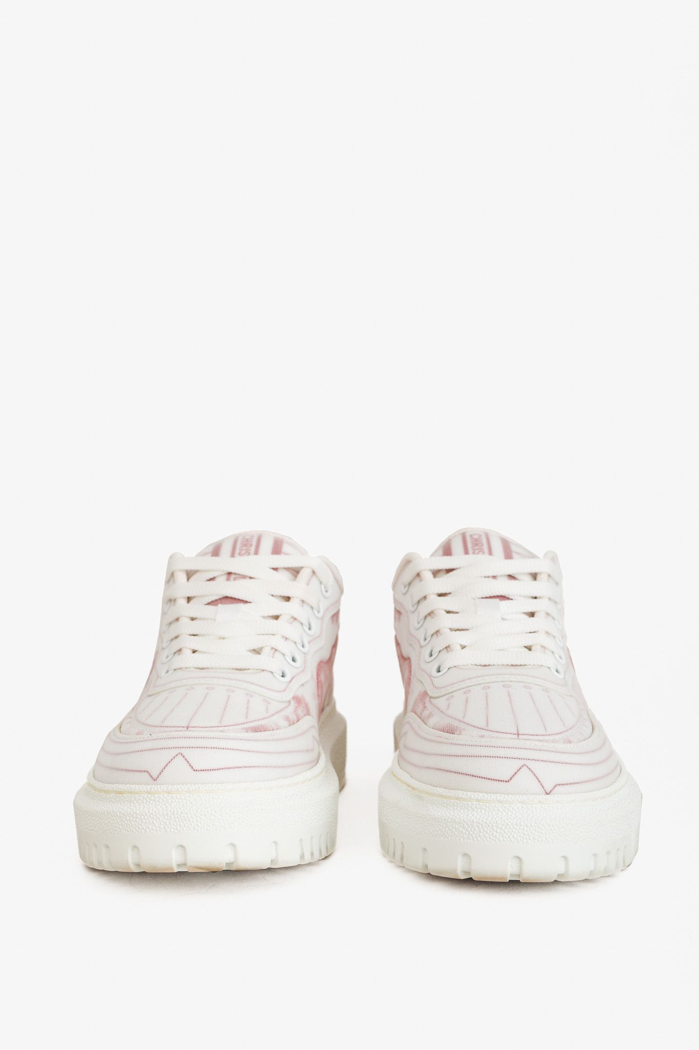 Dior Dior Addict Toile de Jouy Neoprene Low-Top Sneakers Size US 6.5 / IT 36.5 - 2 Thumbnail