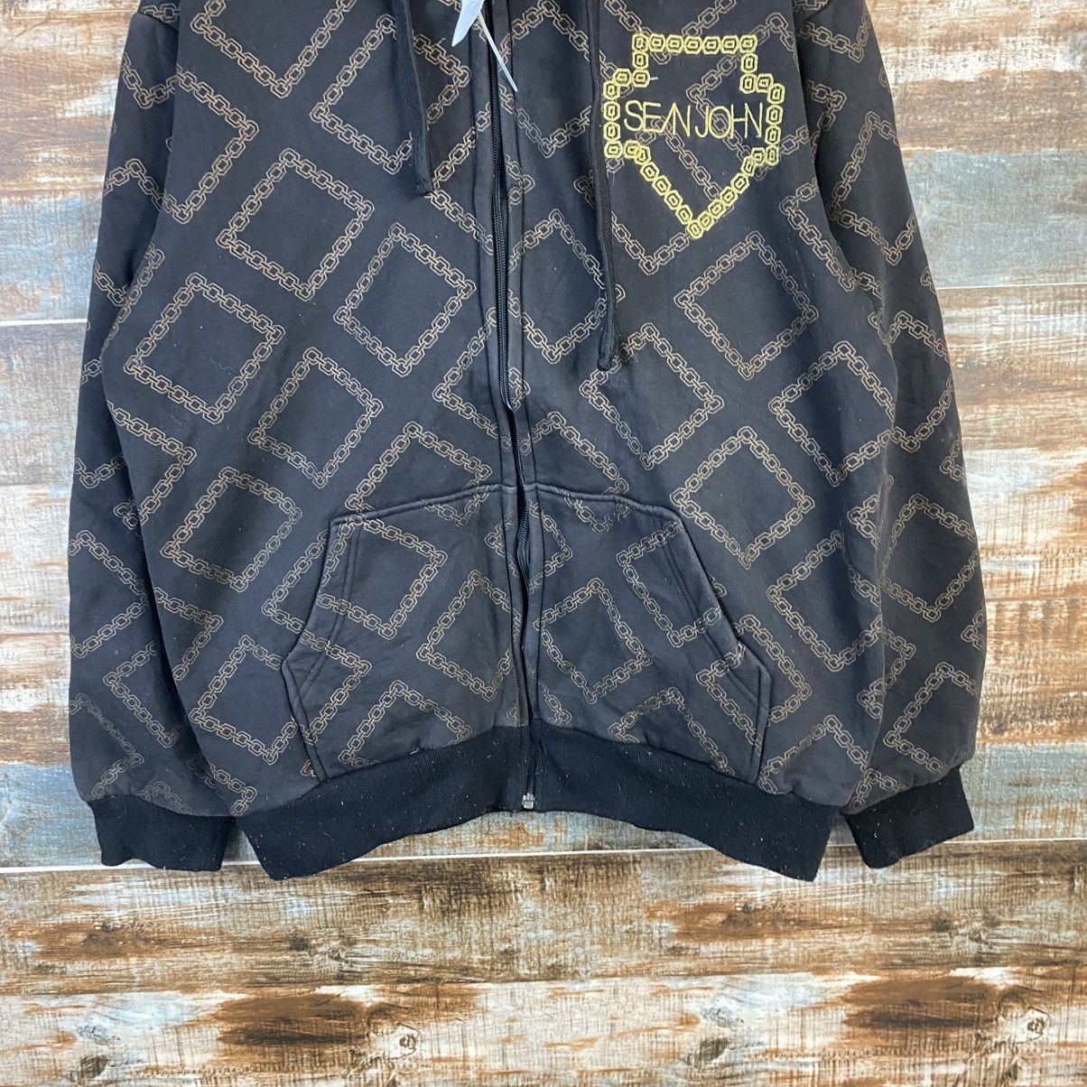Sean John DL Sean John Black Hoodie sweater rap #C1143 Size US L / EU 52-54 / 3 - 6 Thumbnail