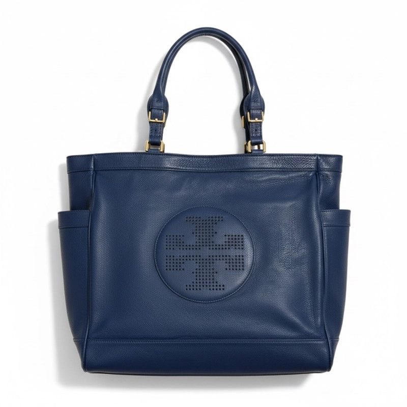 Tory Burch Tory Burch Blue Leather Tote Size ONE SIZE - 1 Thumbnail