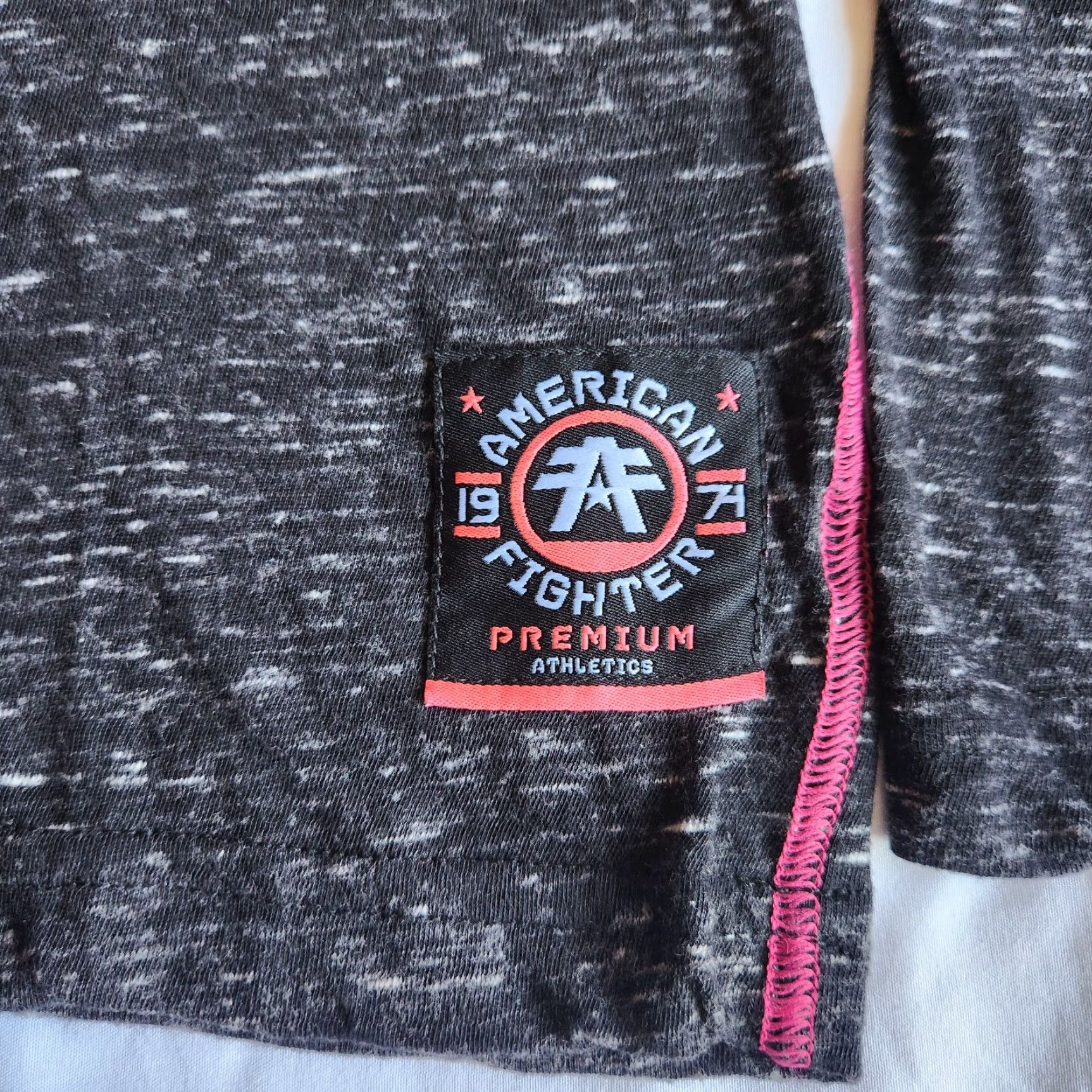 Vintage American Fighter By Affliction Siens Heights Women's XS Black LS Graphic T-Shirt Long Sleeve MMA Athletic Gymwear Biker Tee Size XS / US 0-2 / IT 36-38 - 5 Thumbnail