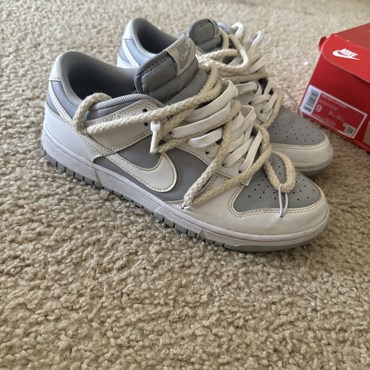 Nike Nike Dunk Low Neutral Grey 2022 Custom Size US 9 / EU 42 - 6 Thumbnail