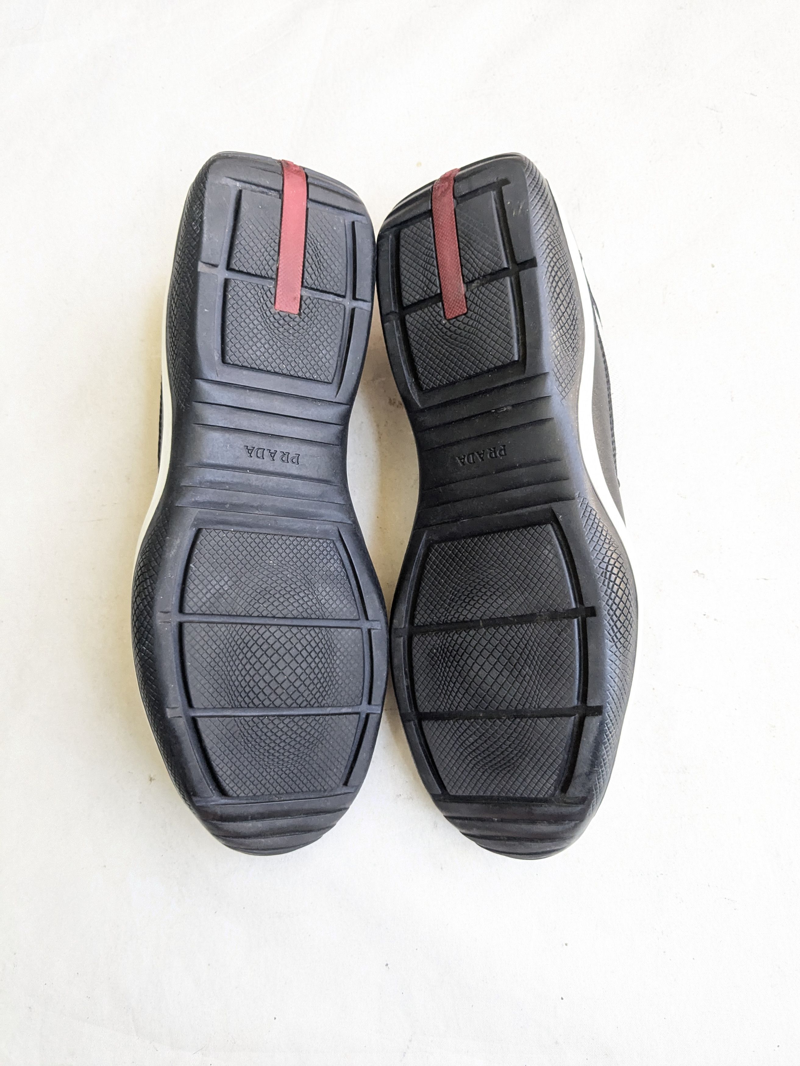 Prada Prada America's Cup Sneakers Black Silver 9.5 Leather Size US 9.5 / EU 42-43 - 13 Thumbnail