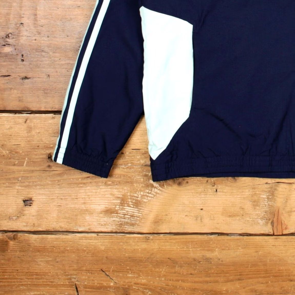 Adidas VINTAGE adidas Track Jacket XL Three Stripe Blue Womens Size XL / US 12-14 / IT 48-50 - 6 Thumbnail